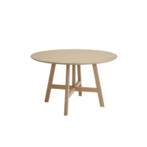 Optic spisebord u/ udtræk - Massiv grå brun olieret ask - Harlekin kant - Flere varianter